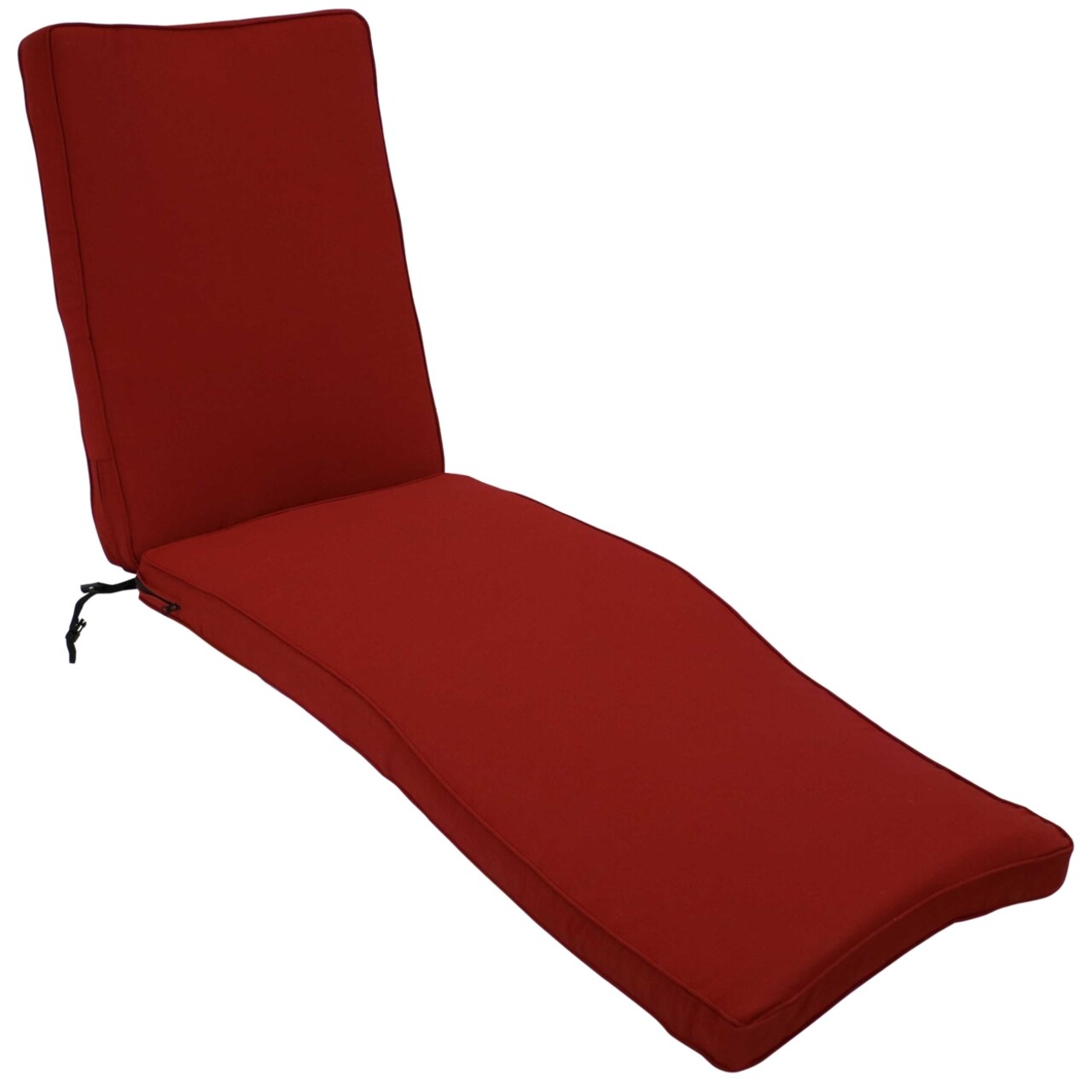 Sunnydaze Olefin Chaise Lounge Indoor And Outdoor Chair Cushion - Red